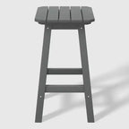 WestinTrends Malibu 24 All Weather Hdpe Outdoor Patio Square Backless Counter Stool (Set of 3)