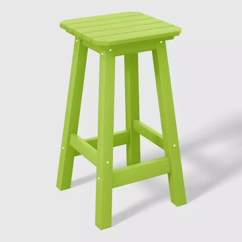 WestinTrends Malibu 24 All Weather Hdpe Outdoor Patio Square Backless Counter Stool (Set of 3)