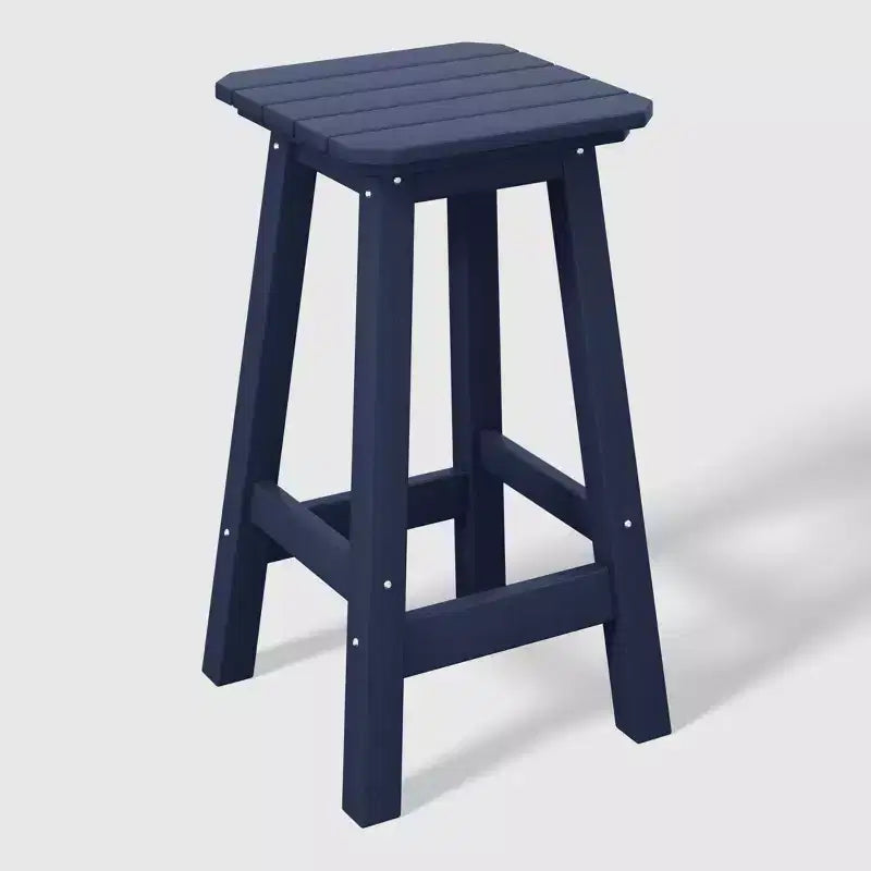 WestinTrends Malibu 24 All Weather Hdpe Outdoor Patio Square Backless Counter Stool (Set of 3)