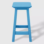 WestinTrends Malibu 24 All Weather Hdpe Outdoor Patio Square Backless Counter Stool (Set of 3)