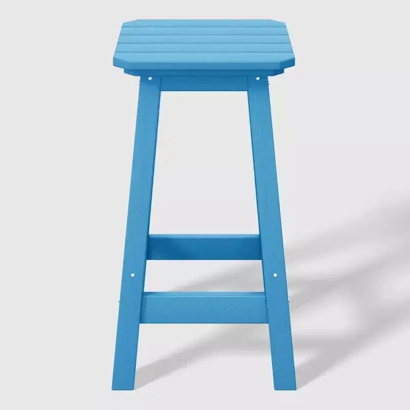 WestinTrends Malibu 24 All Weather Hdpe Outdoor Patio Square Backless Counter Stool (Set of 3)