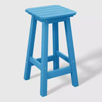 WestinTrends Malibu 24 All Weather Hdpe Outdoor Patio Square Backless Counter Stool (Set of 3)