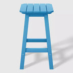 WestinTrends Malibu 24 All Weather Hdpe Outdoor Patio Square Backless Counter Stool (Set of 3)