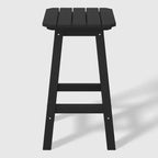 WestinTrends Malibu 24 All Weather Hdpe Outdoor Patio Square Backless Counter Stool (Set of 3)