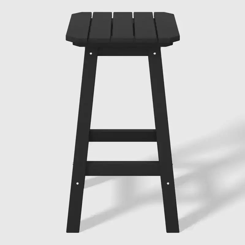 WestinTrends Malibu 24 All Weather Hdpe Outdoor Patio Square Backless Counter Stool (Set of 3)