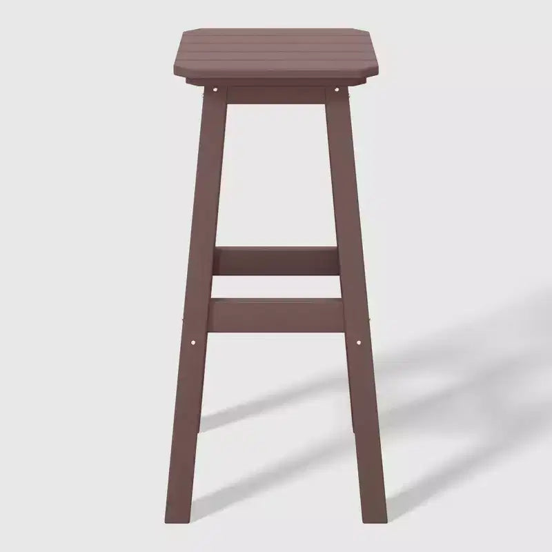 WestinTrends Malibu 29" Sgabello da bar quadrato senza schienale per esterni in HDPE per tutte le stagioni (set da 2)