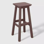 WestinTrends Malibu 29" Sgabello da bar quadrato senza schienale per esterni in HDPE per tutte le stagioni (set da 2)