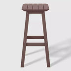 WestinTrends Malibu 29" Sgabello da bar quadrato senza schienale per esterni in HDPE per tutte le stagioni (set da 2)