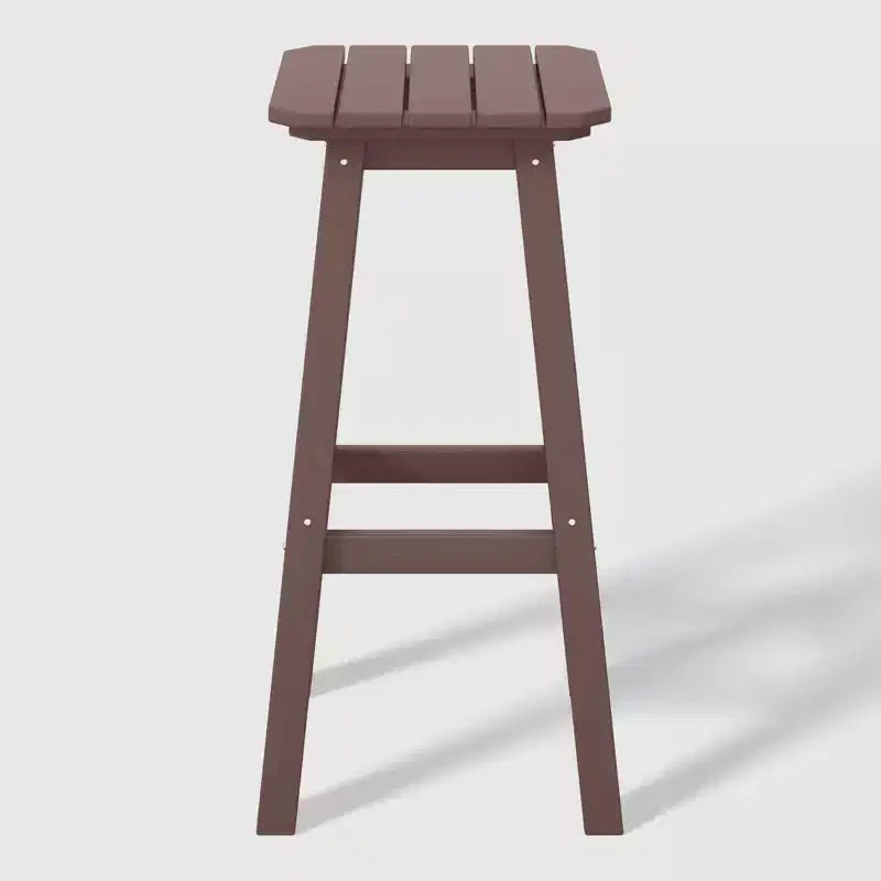 WestinTrends Malibu 29" Sgabello da bar quadrato senza schienale per esterni in HDPE per tutte le stagioni (set da 2)