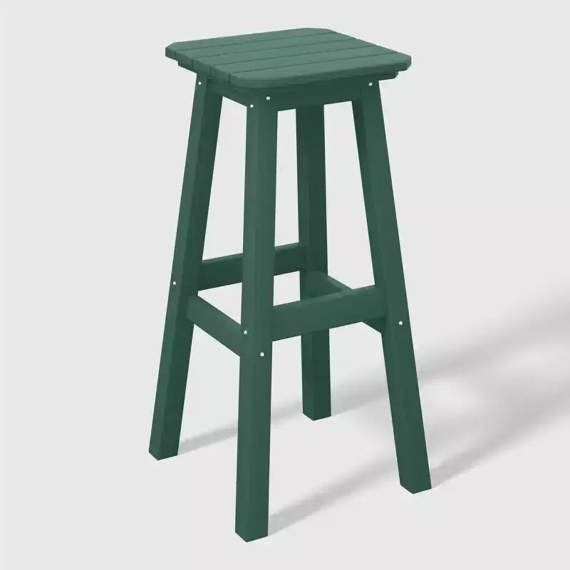 WestinTrends Malibu 29" Sgabello da bar quadrato senza schienale per esterni in HDPE per tutte le stagioni (set da 2)