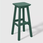 WestinTrends Malibu 29" Sgabello da bar quadrato senza schienale per esterni in HDPE per tutte le stagioni (set da 2)