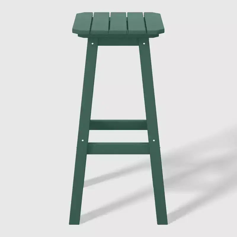 WestinTrends Malibu 29" Sgabello da bar quadrato senza schienale per esterni in HDPE per tutte le stagioni (set da 2)