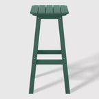 WestinTrends Malibu 29" Sgabello da bar quadrato senza schienale per esterni in HDPE per tutte le stagioni (set da 2)