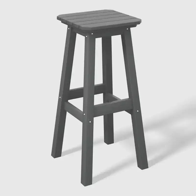 WestinTrends Malibu 29" Sgabello da bar quadrato senza schienale per esterni in HDPE per tutte le stagioni (set da 2)