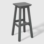 WestinTrends Malibu 29" Sgabello da bar quadrato senza schienale per esterni in HDPE per tutte le stagioni (set da 2)
