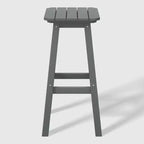 WestinTrends Malibu 29" Sgabello da bar quadrato senza schienale per esterni in HDPE per tutte le stagioni (set da 2)