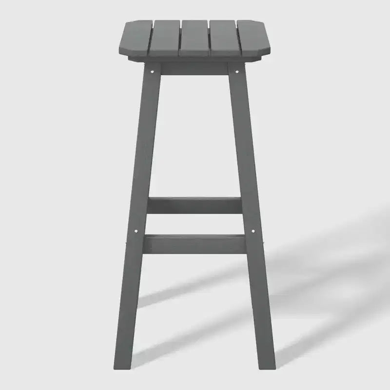 WestinTrends Malibu 29" Sgabello da bar quadrato senza schienale per esterni in HDPE per tutte le stagioni (set da 2)