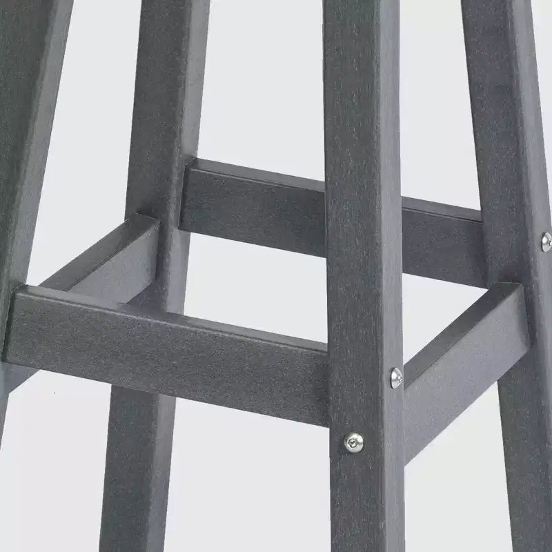 WestinTrends Malibu 29" Sgabello da bar quadrato senza schienale per esterni in HDPE per tutte le stagioni (set da 2)