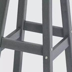 WestinTrends Malibu 29" Sgabello da bar quadrato senza schienale per esterni in HDPE per tutte le stagioni (set da 2)