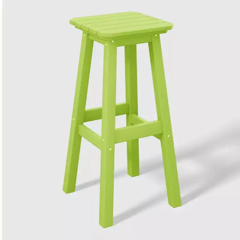 WestinTrends Malibu 29" Sgabello da bar quadrato senza schienale per esterni in HDPE per tutte le stagioni (set da 2)