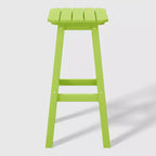 WestinTrends Malibu 29" Sgabello da bar quadrato senza schienale per esterni in HDPE per tutte le stagioni (set da 2)