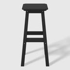 WestinTrends Malibu 29" Sgabello da bar quadrato senza schienale per esterni in HDPE per tutte le stagioni (set da 2)