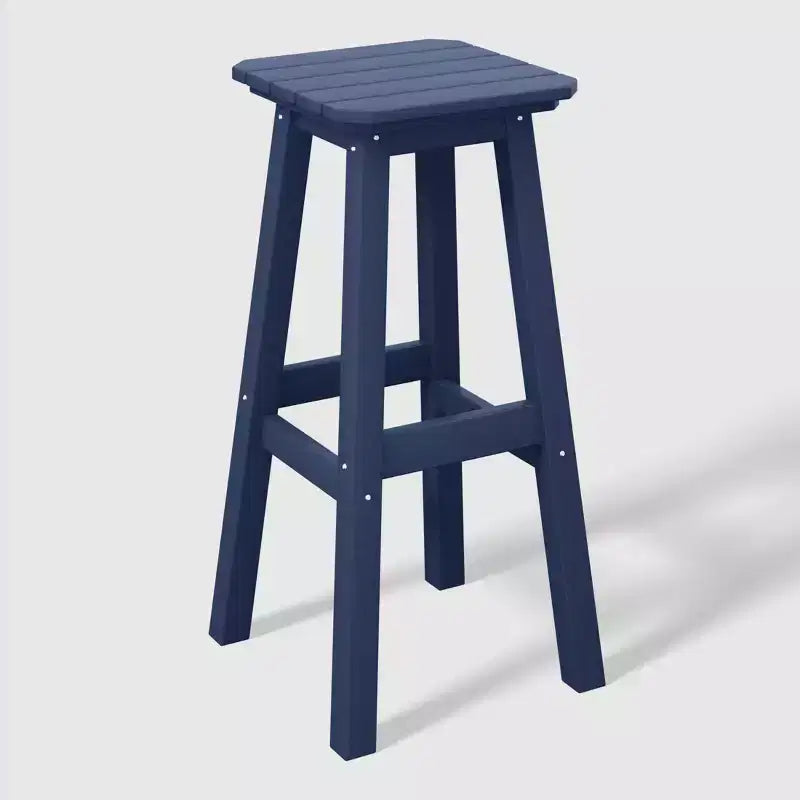 WestinTrends Malibu 29" Sgabello da bar quadrato senza schienale per esterni in HDPE per tutte le stagioni (set da 2)