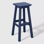 WestinTrends Malibu 29" Sgabello da bar quadrato senza schienale per esterni in HDPE per tutte le stagioni (set da 2)
