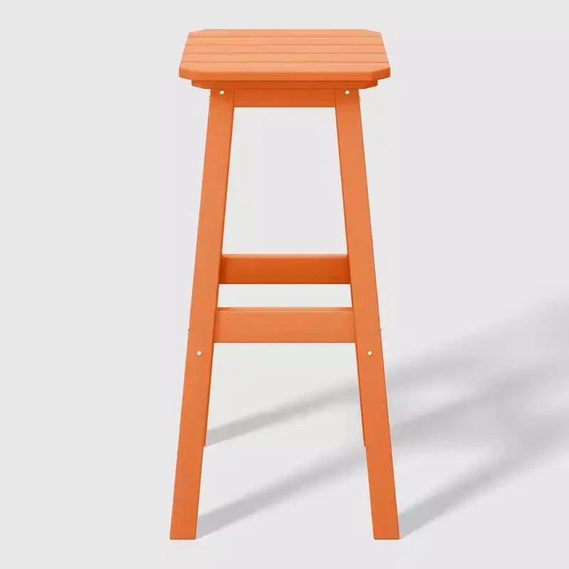 WestinTrends Malibu 29" Sgabello da bar quadrato senza schienale per esterni in HDPE per tutte le stagioni (set da 2)