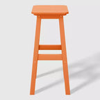WestinTrends Malibu 29" Sgabello da bar quadrato senza schienale per esterni in HDPE per tutte le stagioni (set da 2)