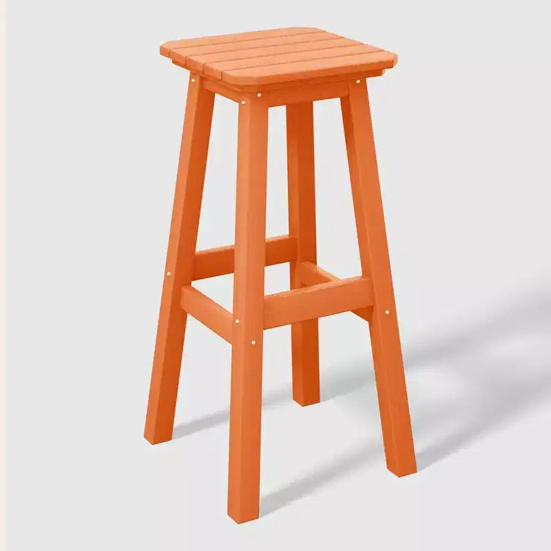 WestinTrends Malibu 29" Sgabello da bar quadrato senza schienale per esterni in HDPE per tutte le stagioni (set da 2)