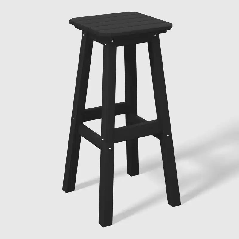 WestinTrends Malibu 29" Sgabello da bar quadrato senza schienale per esterni in HDPE per tutte le stagioni (set da 2)
