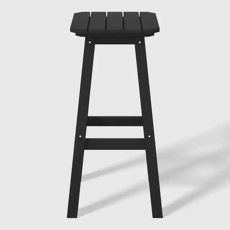 WestinTrends Malibu 29" Sgabello da bar quadrato senza schienale per esterni in HDPE per tutte le stagioni (set da 2)