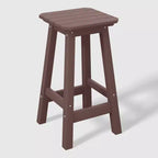 WestinTrends Malibu 24 All Weather Hdpe Outdoor Patio Square Backless Counter Stool (Set of 2)