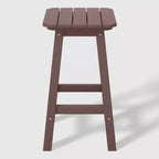 WestinTrends Malibu 24 All Weather Hdpe Outdoor Patio Square Backless Counter Stool (Set of 2)