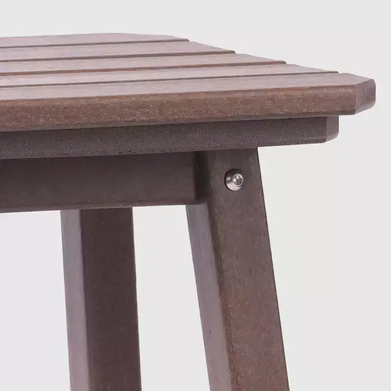 WestinTrends Malibu 24 All Weather Hdpe Outdoor Patio Square Backless Counter Stool (Set of 2)