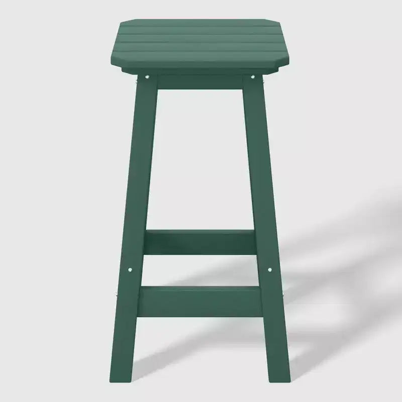 WestinTrends Malibu 24 All Weather Hdpe Outdoor Patio Square Backless Counter Stool (Set of 2)