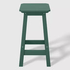 WestinTrends Malibu 24 All Weather Hdpe Outdoor Patio Square Backless Counter Stool (Set of 2)