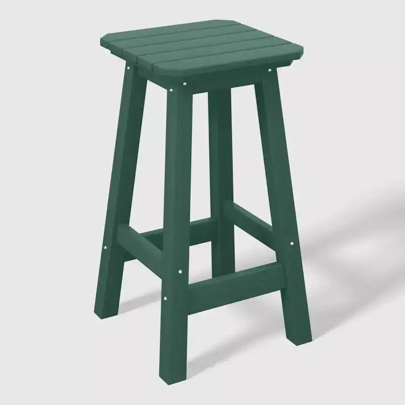 WestinTrends Malibu 24 All Weather Hdpe Outdoor Patio Square Backless Counter Stool (Set of 2)