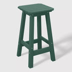 WestinTrends Malibu 24 All Weather Hdpe Outdoor Patio Square Backless Counter Stool (Set of 2)