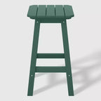 WestinTrends Malibu 24 All Weather Hdpe Outdoor Patio Square Backless Counter Stool (Set of 2)
