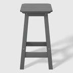 WestinTrends Malibu 24 All Weather Hdpe Outdoor Patio Square Backless Counter Stool (Set of 2)