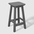 WestinTrends Malibu 24 All Weather Hdpe Outdoor Patio Square Backless Counter Stool (Set of 2)