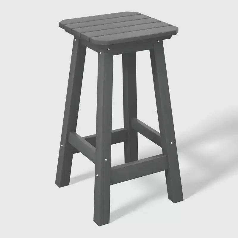WestinTrends Malibu 24 All Weather Hdpe Outdoor Patio Square Backless Counter Stool (Set of 2)