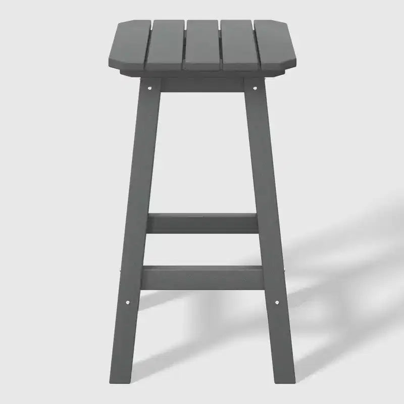 WestinTrends Malibu 24 All Weather Hdpe Outdoor Patio Square Backless Counter Stool (Set of 2)