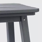 WestinTrends Malibu 24 All Weather Hdpe Outdoor Patio Square Backless Counter Stool (Set of 2)