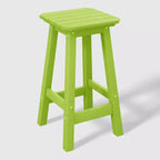 WestinTrends Malibu 24 All Weather Hdpe Outdoor Patio Square Backless Counter Stool (Set of 2)