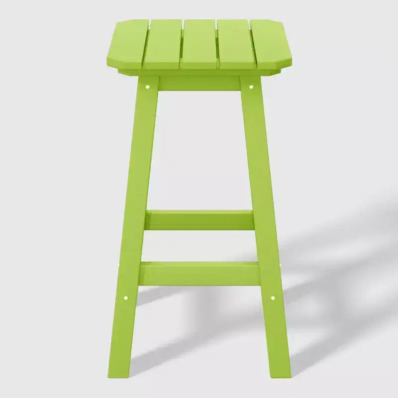 WestinTrends Malibu 24 All Weather Hdpe Outdoor Patio Square Backless Counter Stool (Set of 2)