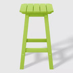 WestinTrends Malibu 24 All Weather Hdpe Outdoor Patio Square Backless Counter Stool (Set of 2)