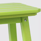 WestinTrends Malibu 24 All Weather Hdpe Outdoor Patio Square Backless Counter Stool (Set of 2)